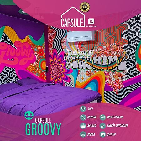 Capsule Groovy-Jacuzzi-Sauna-Billard-Netflix- Nintendo Switch & Jeux Mons Zewnętrze zdjęcie